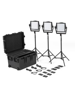 Litepanels Astra IP 1x1 - Traveler Trio GM&VM Kit (Standard Yoke, EU Power Cable